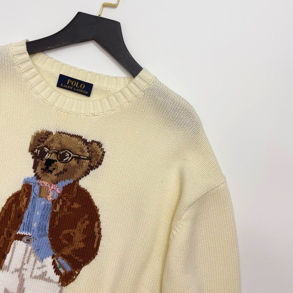 Polo Ralph Lauren Polo Bear Cotton Crewneck Sweater - Picture 5 of 17